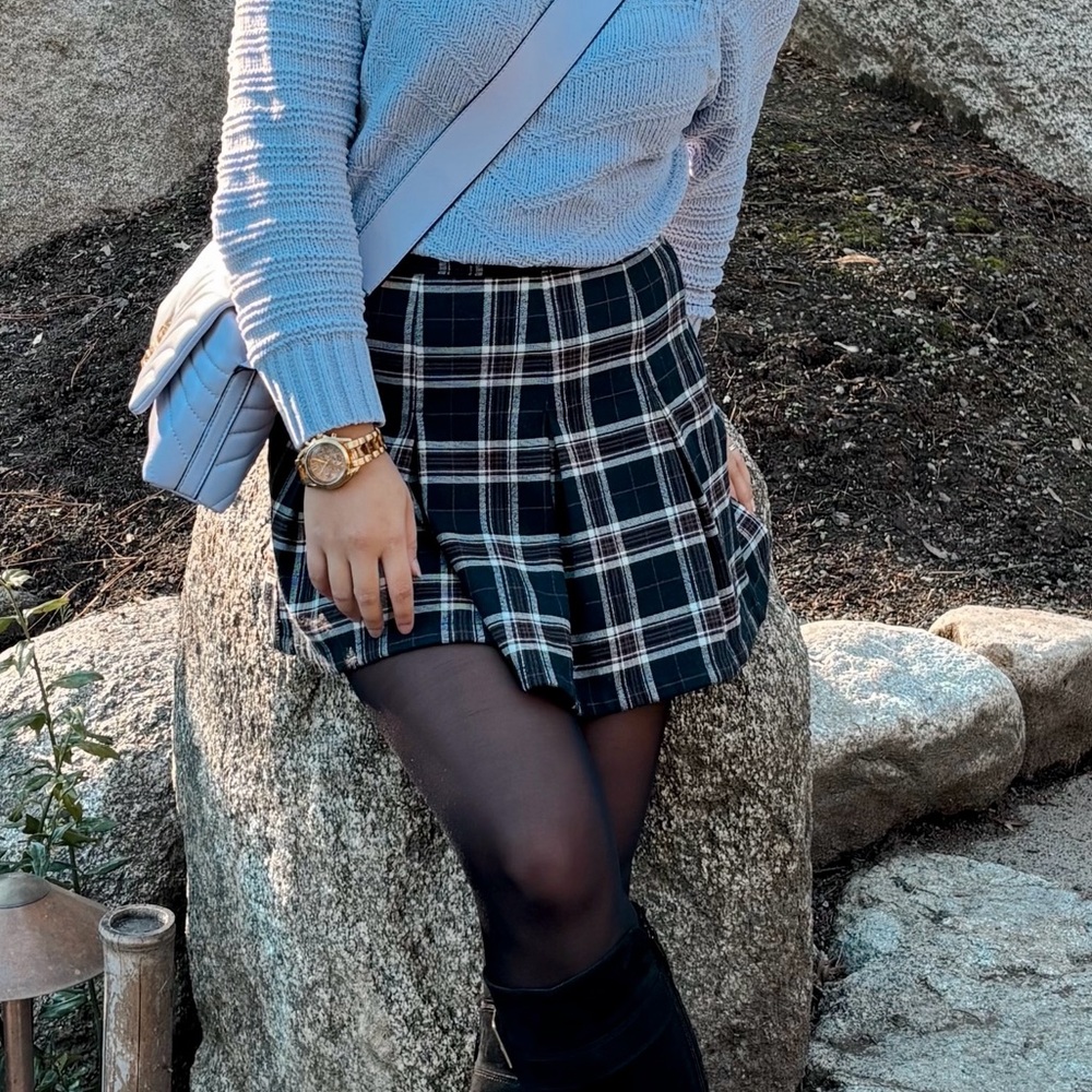 Winter flowy thick Skirt